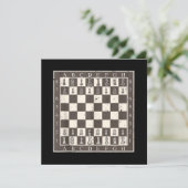 Invitation Costume d'Halloween de plateau d'échecs cool DIY (Debout devant)