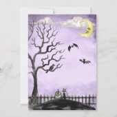 Invitation Costume d'Halloween déplaisant fête Éffrayant viol (Dos)