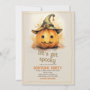 Invitation Costume d'Halloween éffrayant