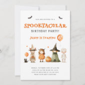 Invitation Costume d'Halloween Enfants d'anniversaire (Devant)