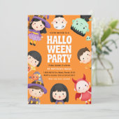 Invitation Costume d'Halloween Enfants Trick Treat Party (Debout devant)