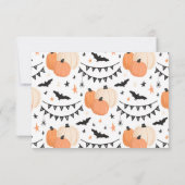 Invitation Costume d'Halloween fête d'anniversaire Éffrayante (Dos)