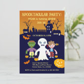 Invitation Costume d'Halloween garçon fête d'anniversaire (Debout devant)