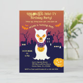 Invitation Costume d'Halloween garçon fête d'anniversaire (Debout devant)