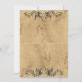 Invitation Costume d'Halloween gothique Vintage adulte (Dos)