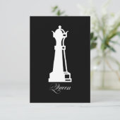 Invitation Costume d'Halloween pièce d'échecs Reine amateur d (Debout devant)