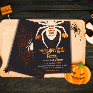 Invitation Costume d'Halloween pour adultes Toile d'araignée