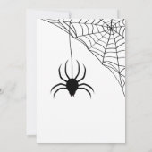 Invitation Costume d'Halloween Spider (Dos)