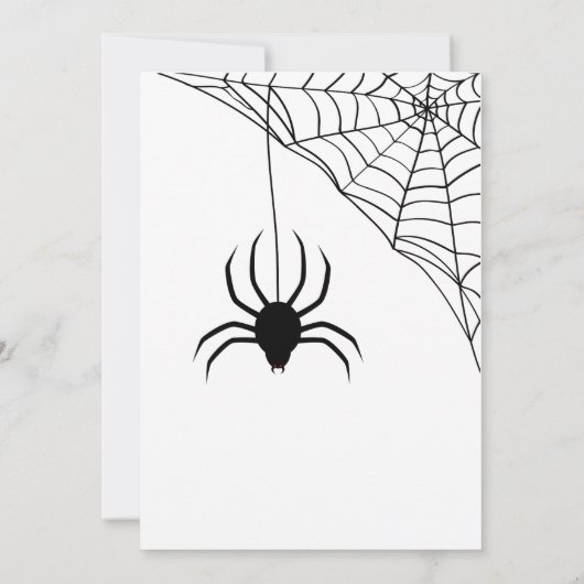 Invitation Costume d'Halloween Spider (Dos)