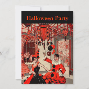 Invitation Costume d'Halloween vintage