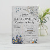 Invitation Costume d'Halloween vintage (Debout devant)