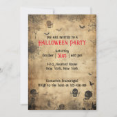 Invitation Costume d'Halloween Vintage adulte (Devant)
