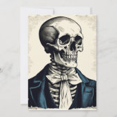 Invitation Costume d'Halloween Vintage adulte (Dos)