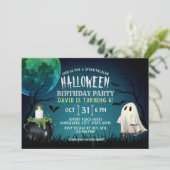 Invitation Costume enfant Halloween fête d'anniversaire (Debout devant)