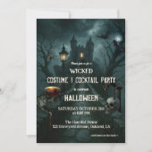 Invitation Costume et Cocktail de la fête d'Halloween (Devant)