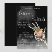 Invitation Costume et cocktails Halloween Party (Devant / Derrière)