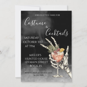 Invitation Costume et cocktails Halloween Party