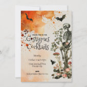 Invitation Costume et cocktails hantés Fête d'Halloween (Devant)