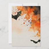 Invitation Costume et cocktails hantés Fête d'Halloween (Dos)