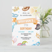 Invitation Costume fête pour enfants Neutral habiller Anniver (Debout devant)