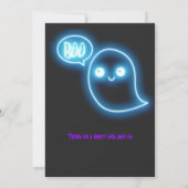 Invitation Costume Ghosts mignonne Halloween Party (Dos)