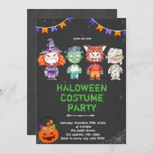 Invitation costume Halloween (Devant / Derrière)