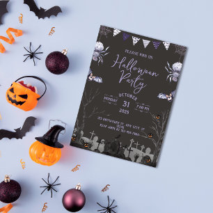 Invitation Costume Halloween moderne Cocktail Party