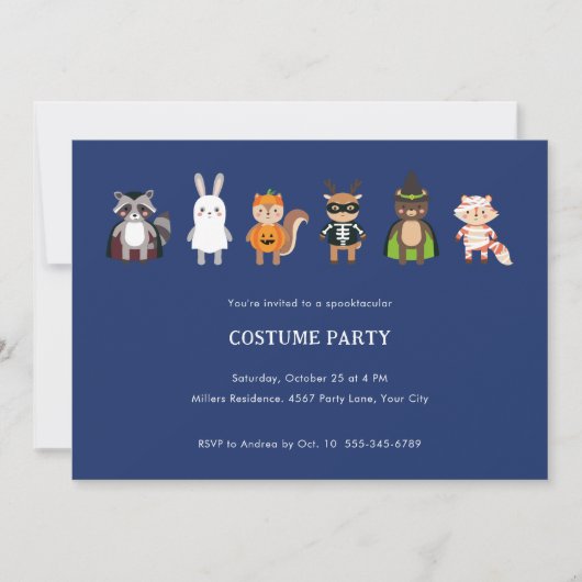 INVITATION COSTUME HALLOWEEN PARTY (Devant)