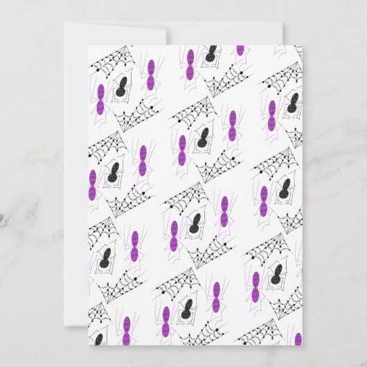 Invitation Costume Halloween Party Spider Doodles (Dos)