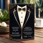 Invitation Costume Hommes Adulte Tuxedo Bold Cravate noire Ma