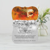 Invitation Costume Mascarade Orange Mascarade Masque Hallowee (Debout devant)