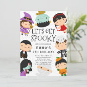 Invitation Costume mignon Halloween Anniversaire (Debout devant)