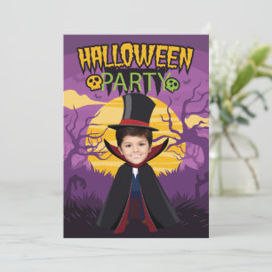 Invitation Costume photo personnalisé Fête Halloween Enfants