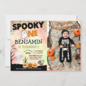 Invitation Costume pour enfants d'Halloween 1ère fête d'anniv (Devant)