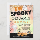 Invitation Costume pour enfants d'Halloween 2e fête d'anniver (Devant)