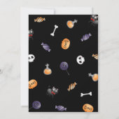Invitation Costume pour enfants d'Halloween fête d'anniversai (Dos)