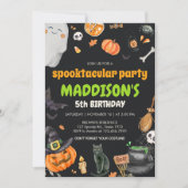Invitation Costume pour enfants Spooktacular Halloween fête d (Devant)