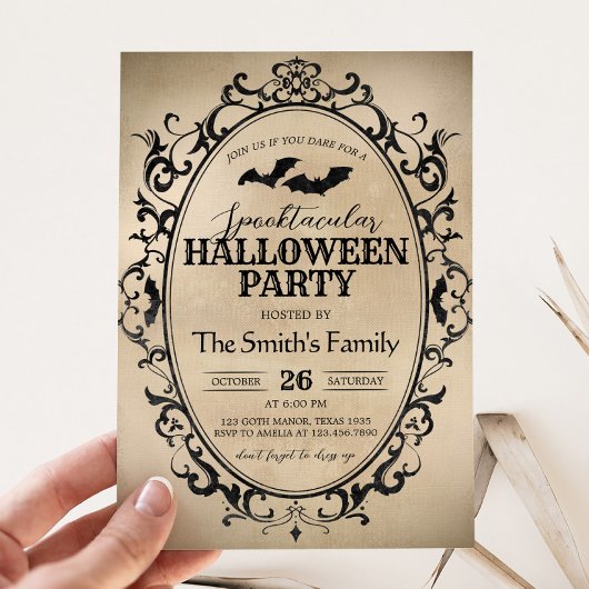 Invitation Costume vintage Spooktacular Adulte Halloween Part