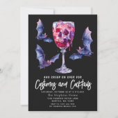 Invitation Costumes & Cocktail Bats Adulte Halloween Party (Devant)