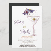 Invitation Costumes & Cocktail Effrayant Halloween (Devant / Derrière)