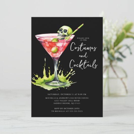 Invitation Costumes & Cocktail Halloween Party (Debout devant)