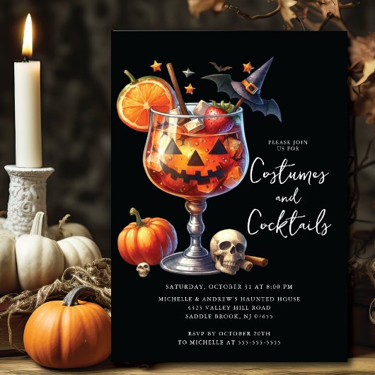 Invitation Costumes & Cocktail Halloween Party