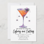 Invitation Costumes & Cocktail Spider Adulte Halloween Party (Devant)