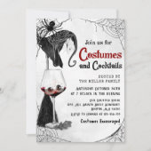 Invitation Costumes & Cocktails Adulte Halloween Gothique Par (Devant)