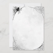 Invitation Costumes & Cocktails Adulte Halloween Gothique Par (Dos)