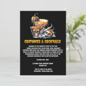 Invitation Costumes Cocktails éffrayant crâne boissons citrou (Debout devant)