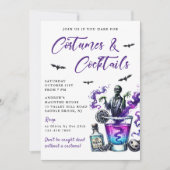 Invitation Costumes & Cocktails Fête d'Halloween (Devant)