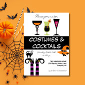 Invitation Costumes & Cocktails Fête d'Halloween