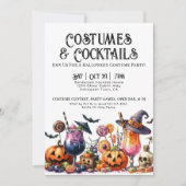 Invitation Costumes & Cocktails Fête d'Halloween (Devant)
