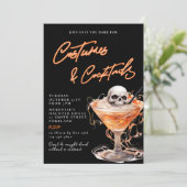 Invitation Costumes & Cocktails Fête d'Halloween adulte (Debout devant)